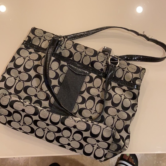 Black Coach Purse - Picture 2 of 5